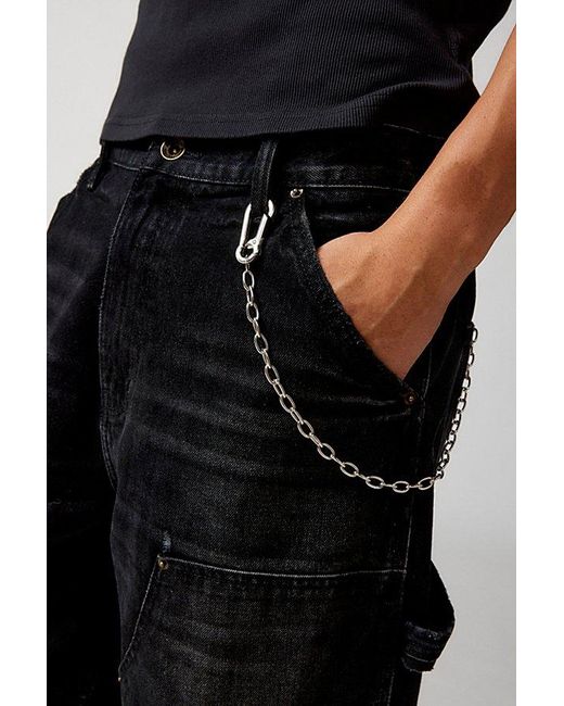 Urban Outfitters Black Link Wallet Chain for men