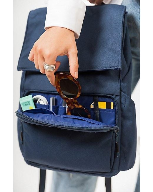Brevite Blue Daily Recycled Backpack for men