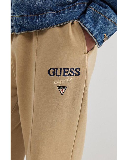 Guess Blue Washed Logo Sweatpant for men