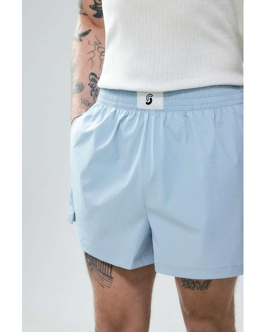Standard Cloth Blue Grey Boxing Shorts for men
