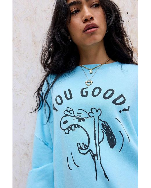 Out From Under Blue Peanuts Sweatshirt