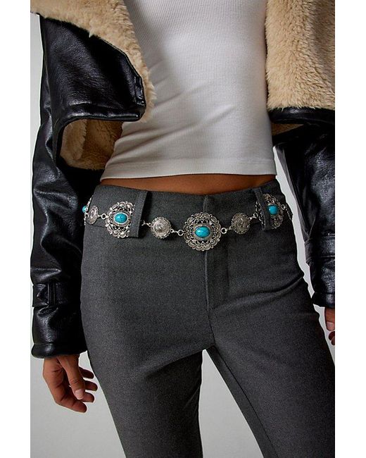 Urban Outfitters Black Open Circle Belt
