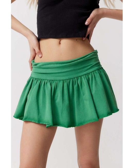 Urban Outfitters Green Uo Sara Knit Skort