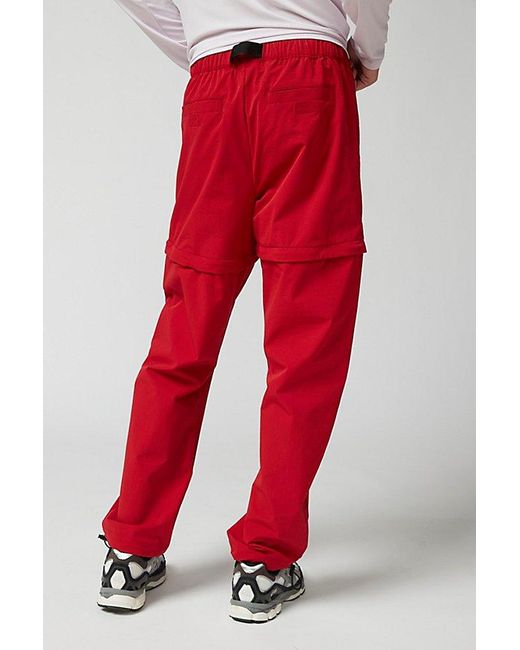 Without Walls Red Convertible Wind Pant for men