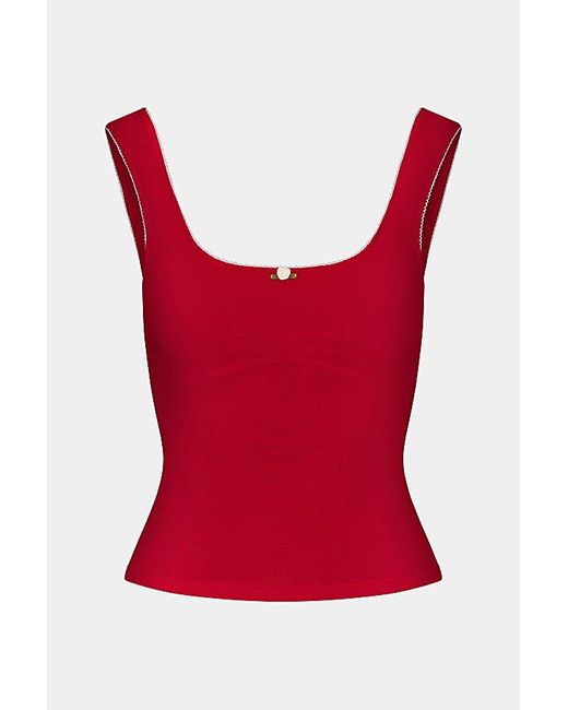 RAT BOI Red Romantic Tank Top