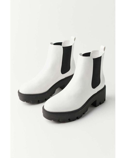 Urban Outfitters White Uo Remy Chelsea Boot