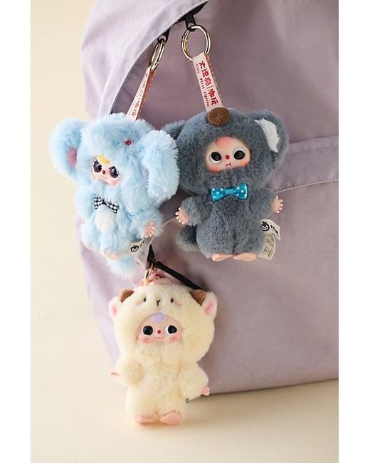 Urban Outfitters Blue Baby Three Mini Animal World Blind Box Plushie Keychain