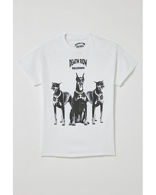 Urban Outfitters Blue Death Row Records Classic Doberman Tee for men