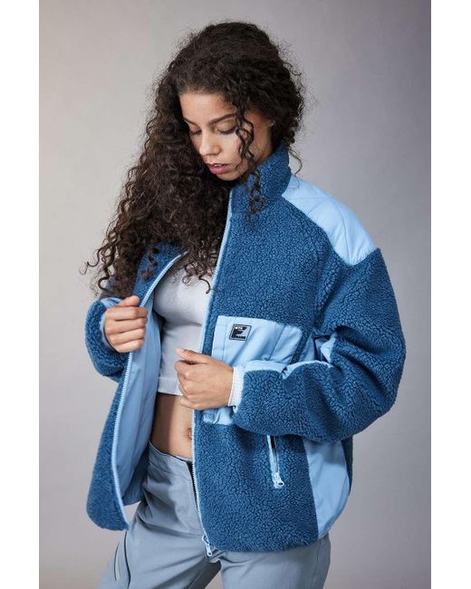 iets frans Blue Reversible Fleece Jacket