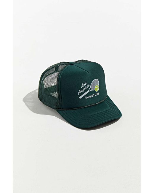Urban Outfitters Green Los Angeles Racquet Club Trucker Hat for men