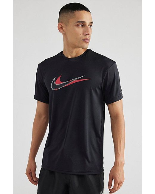 Nike Blue Stacked Swoosh Tee for men