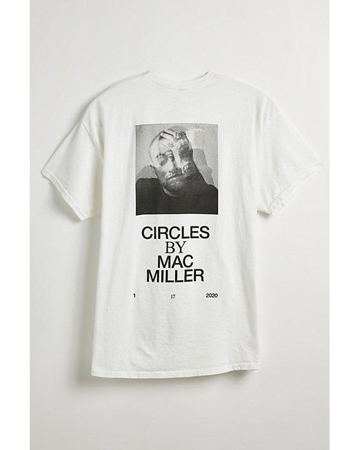 Urban Outfitters Gray Mac Miller Circles Tee for men