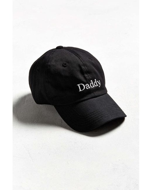 Urban Outfitters Black Daddy Baseball Hat for men