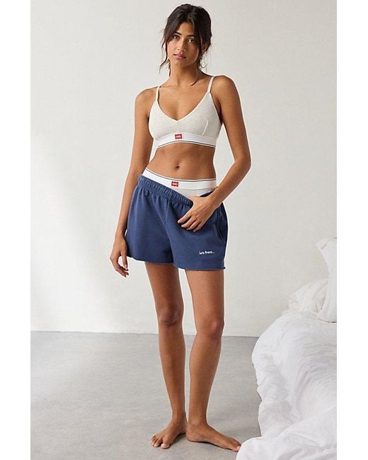 Hanes Brown Uo Exclusive Jersey Knit Triangle Bralette Top