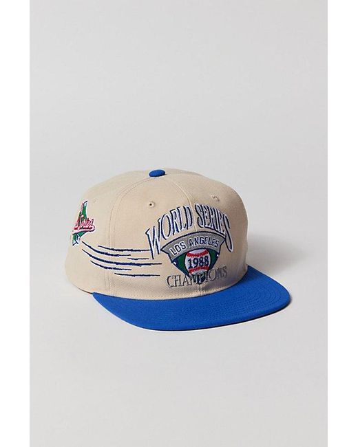 Mitchell & Ness Blue Los Angeles Dodgers Snapback Hat for men