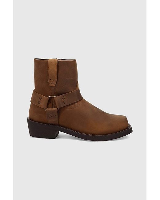 Dingo Brown Rev Up Leather Harness Boot for men
