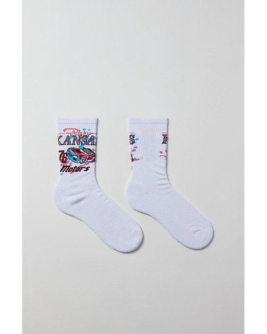 Urban Outfitters Blue Motor Racing Crew Sock for men