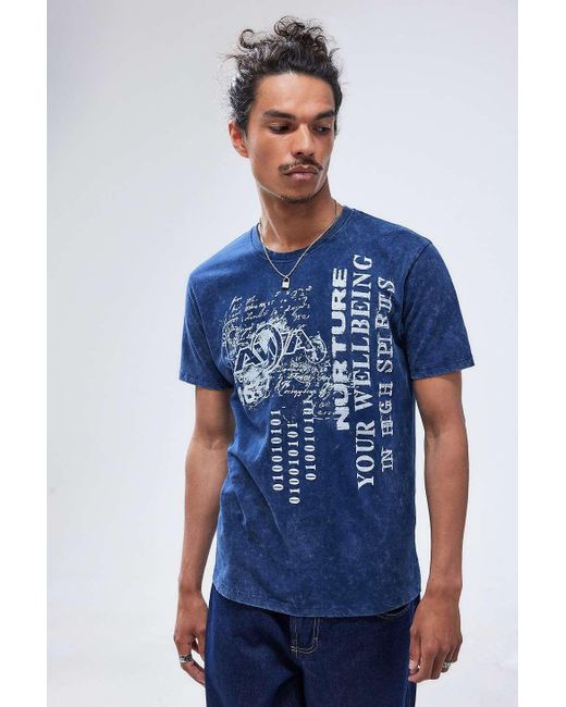 Urban Outfitters Blue Uo Awa Nurture T-shirt for men