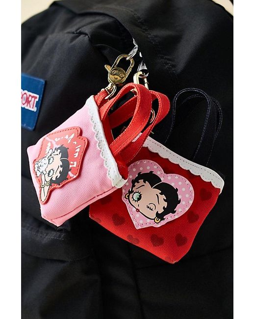 Whatever Makes You Happy Black Whatever! Makes You Happy Betty Boop Mini Tote Bag Blind Box Keychain