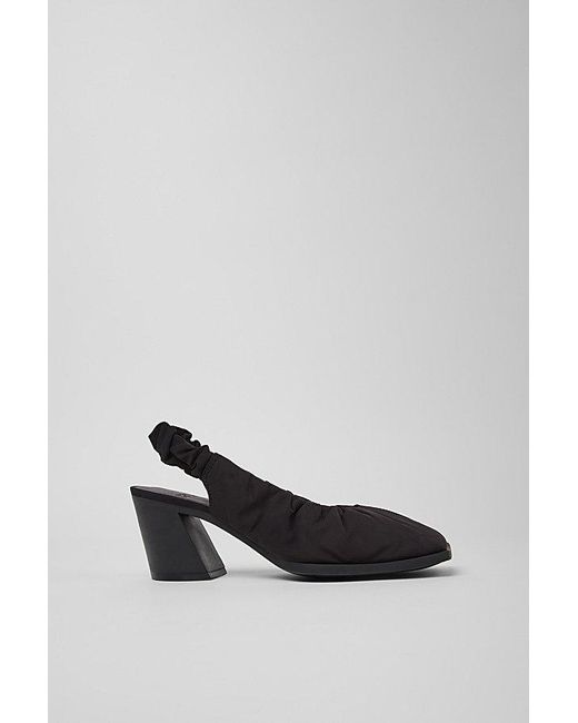 Camper Black Karole Ruched Ballet Heel