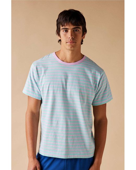 Urban Outfitters Blue Uo Striped T-shirt for men
