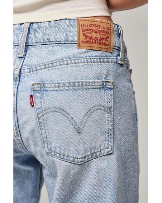 Levi's Blue Superlow Abraided Art Jeans