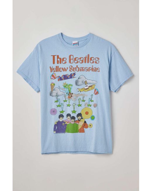 Urban Outfitters Blue The Beatles Vintage Tee In Sky,at for men