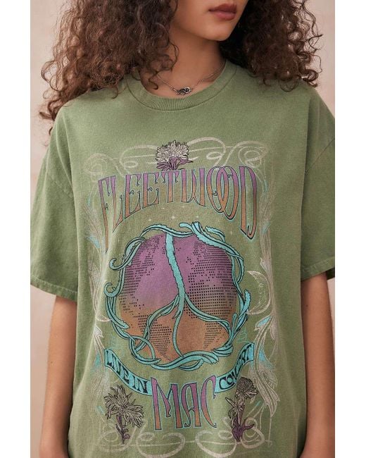 Urban Outfitters Uo Green Fleetwood Mac T-shirt