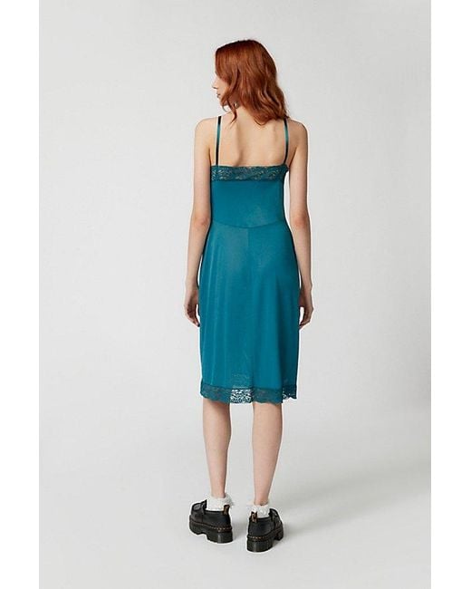 Urban Renewal Blue Remade Overdyed Slip Dress