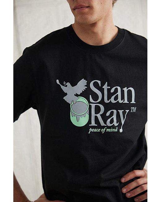 Stan Ray Black Peace Of Mind Tee for men