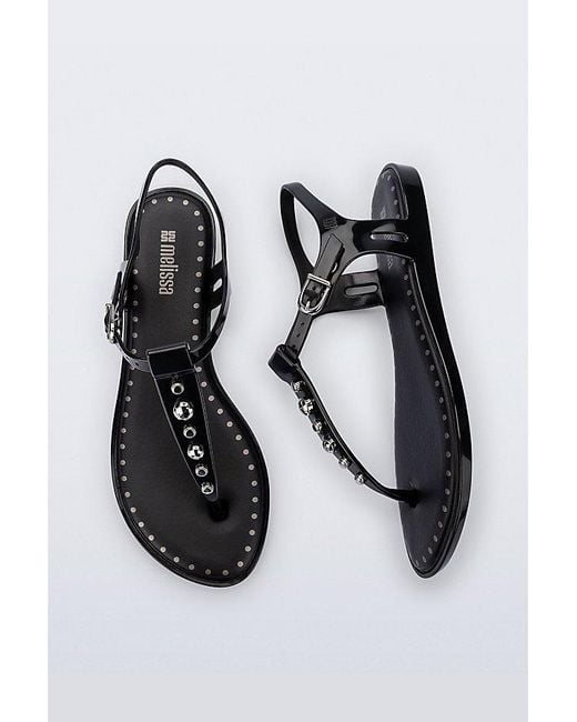 Melissa Black Solar Boho Studded Sandal