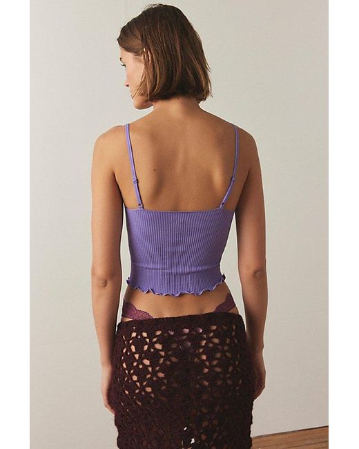 Out From Under Purple Aurelia Seamless Ribbed Cami