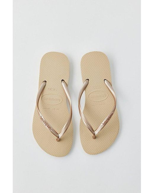 Havaianas White Slim Flip Flops Sandal