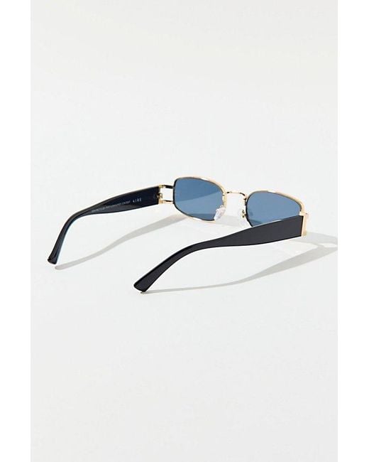 Aire Blue Sirius Rectangle Sunglasses