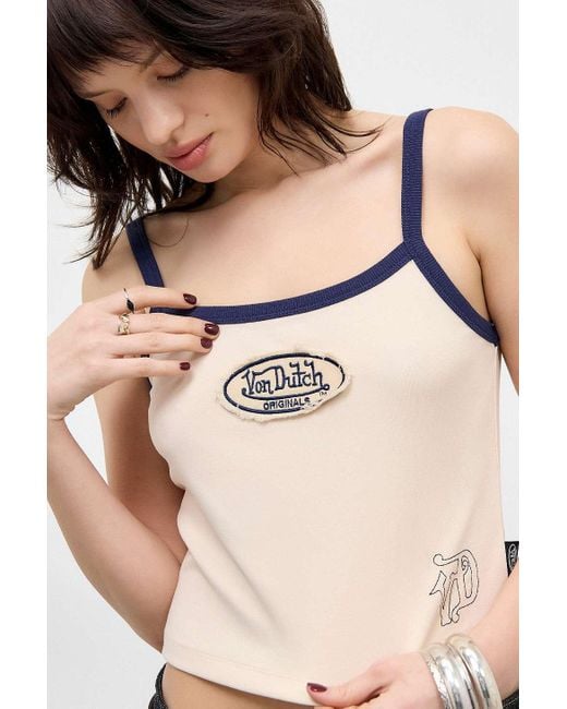 Von Dutch Natural Uo Exclusive Ecru Ringer Cami