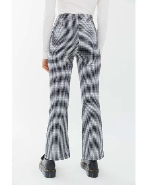 Urban Outfitters Uo Cara High-waisted Pattern Kick Flare Pant in Blue
