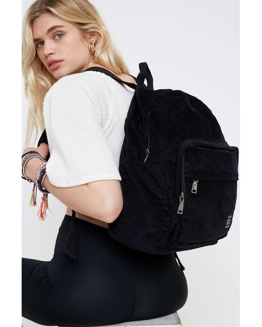 Urban Outfitters Black Uo Core Corduroy Backpack
