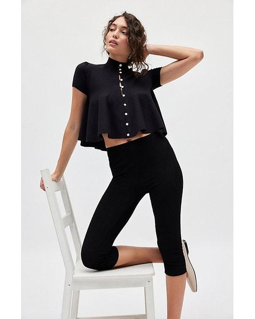 Kimchi Blue Black Kimchi Diana Peplum Cardigan