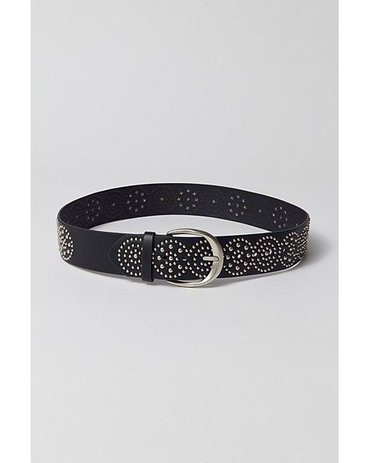 Urban Outfitters Black Circle Studded Belt