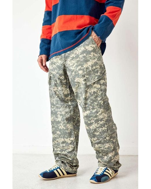 Urban Renewal Natural Salvaged Deadstock Camouflage Cargo Pants