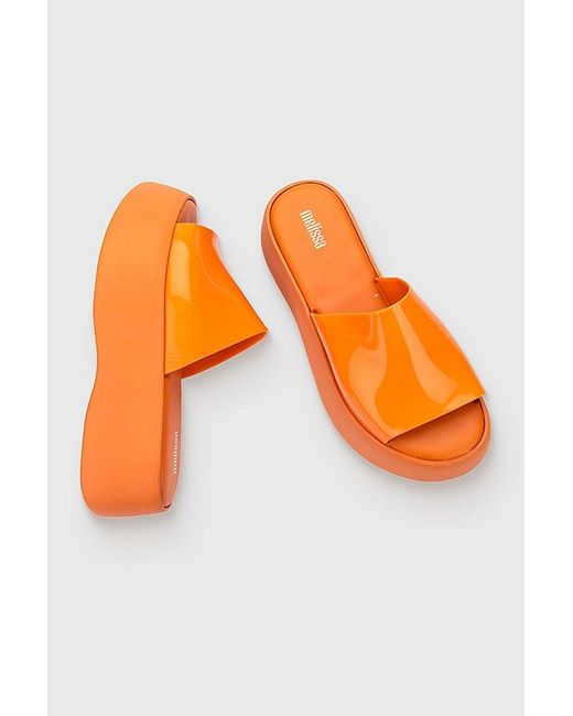 Melissa Orange Becky Jelly Platform Slide