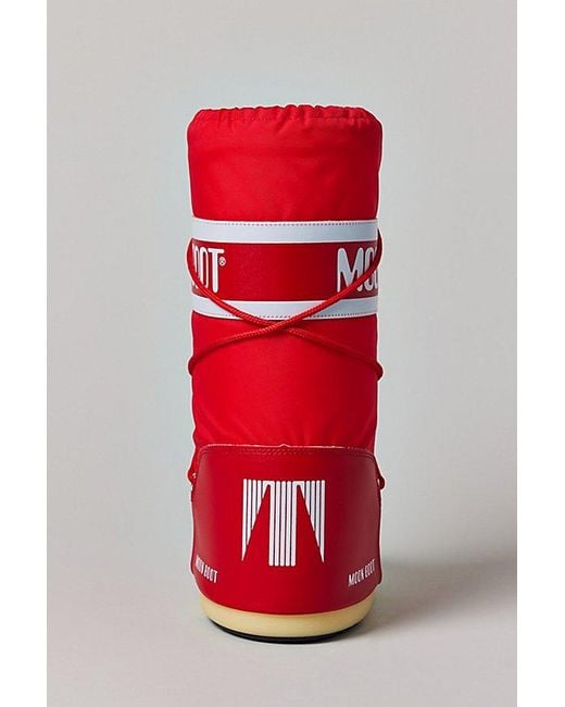 Moon Boot Red Icon Nylon Boot
