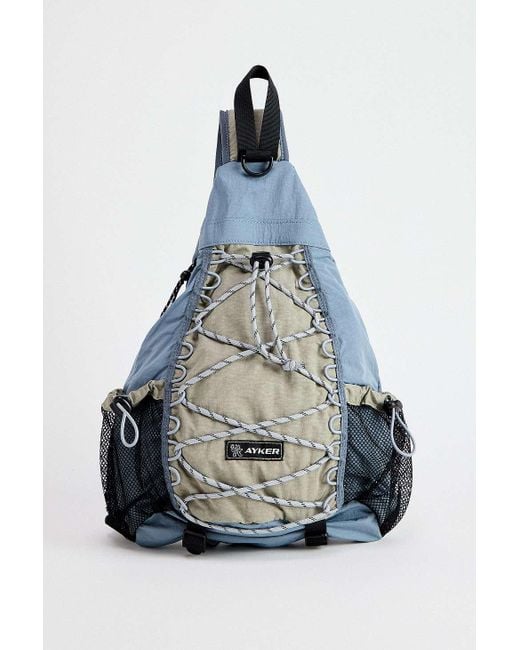 Ayker Blue Bungee Single-strap Backpack for men