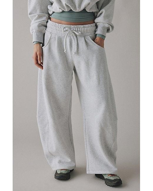 Out From Under Gray Essential Barrel Leg Full Length Sweatpant