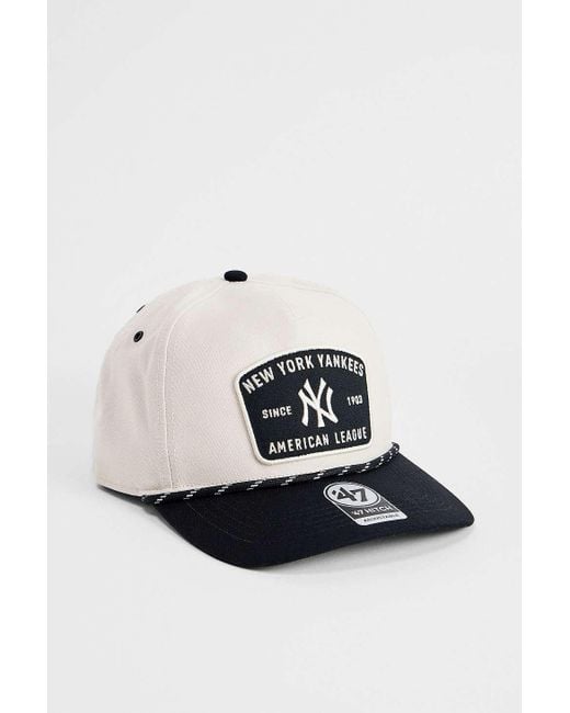'47 White Ecru Ny Yankees Rope Hitch Cap for men