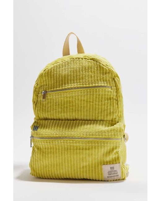 BDG Yellow Corduroy Backpack