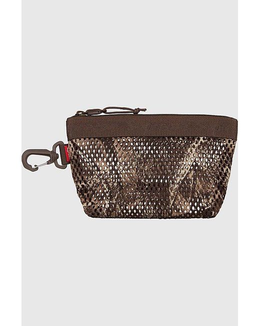 Supreme Brown Mesh Mini Pouch (Ss25) for men