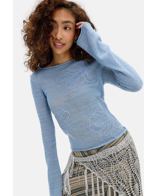 Kimchi Blue Blue Cornelli Knit Top