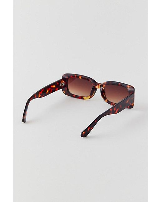 Urban Outfitters Black Uo Essential Rectangle Sunglasses