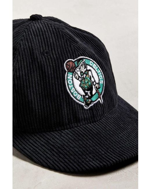 KTZ Boston Celtics Retro Corduroy Snapback Hat in Black for Men